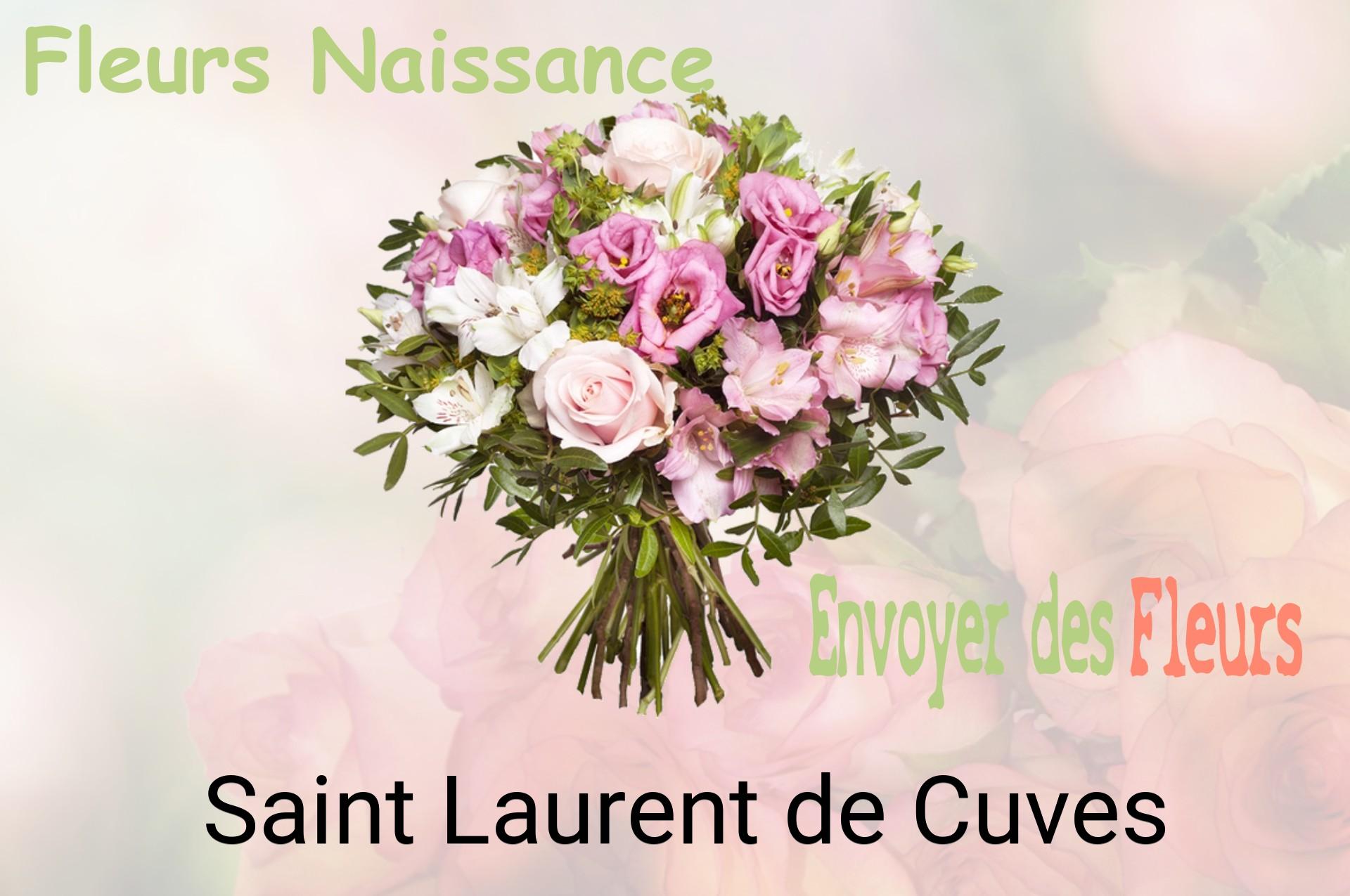 Bouquet de fleurs de naissance livré à Saint-Laurent-de-Cuves